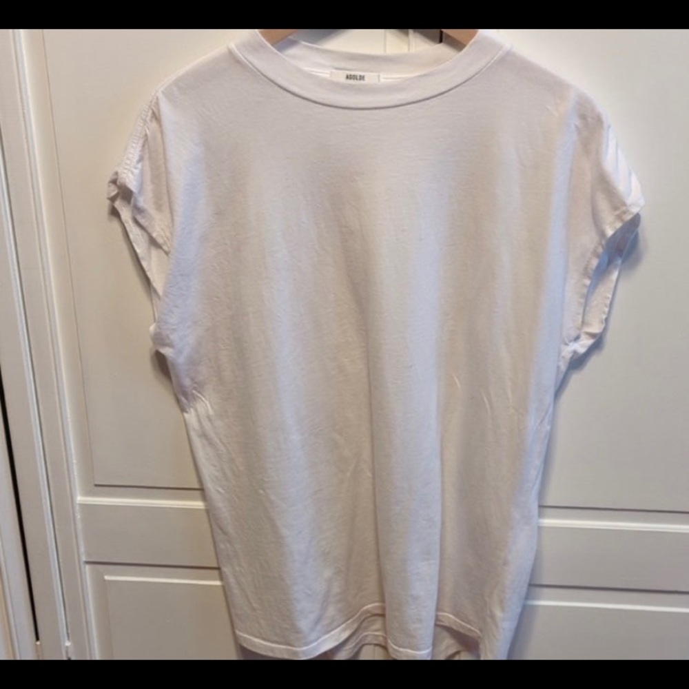 Agolde boxy white tee